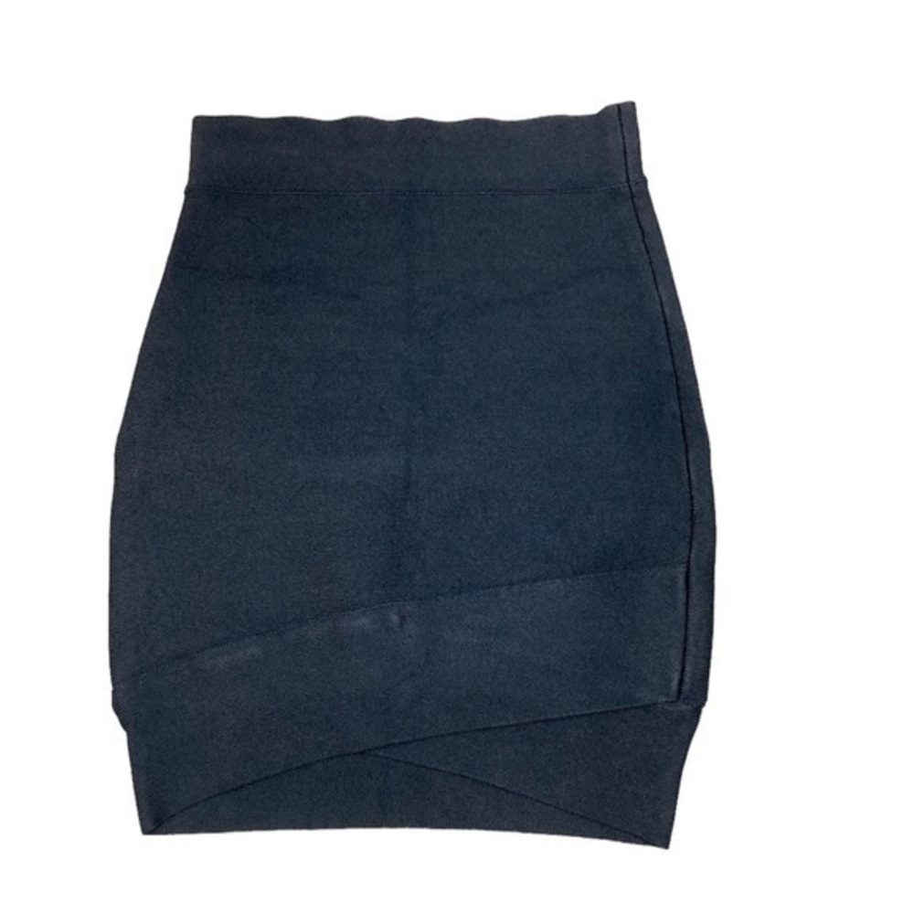 BCBGMaxAzria 'Silvie' Criss Cross Hem Bandage Mini Skirt black size XS
